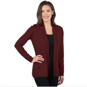 Old Navy Boyfriend Cardigan Size 3X Lightweight Burgundy NWT